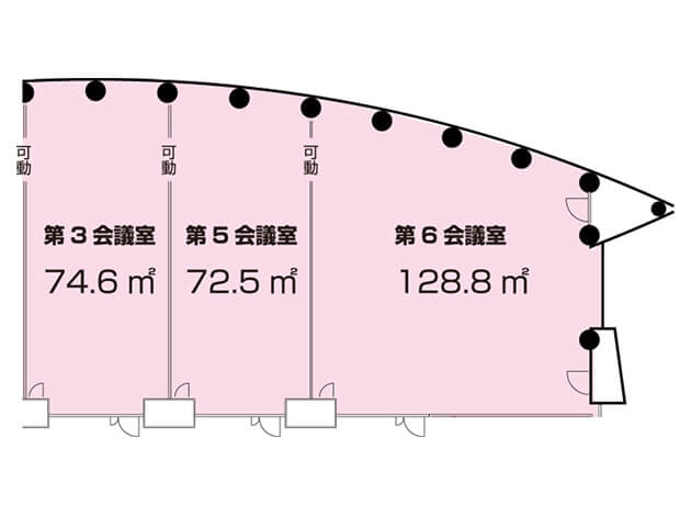 第3会議室 ＋ 第5会議室 ＋ 第6会議室